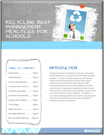 Recycling Best Management Practices for Schools