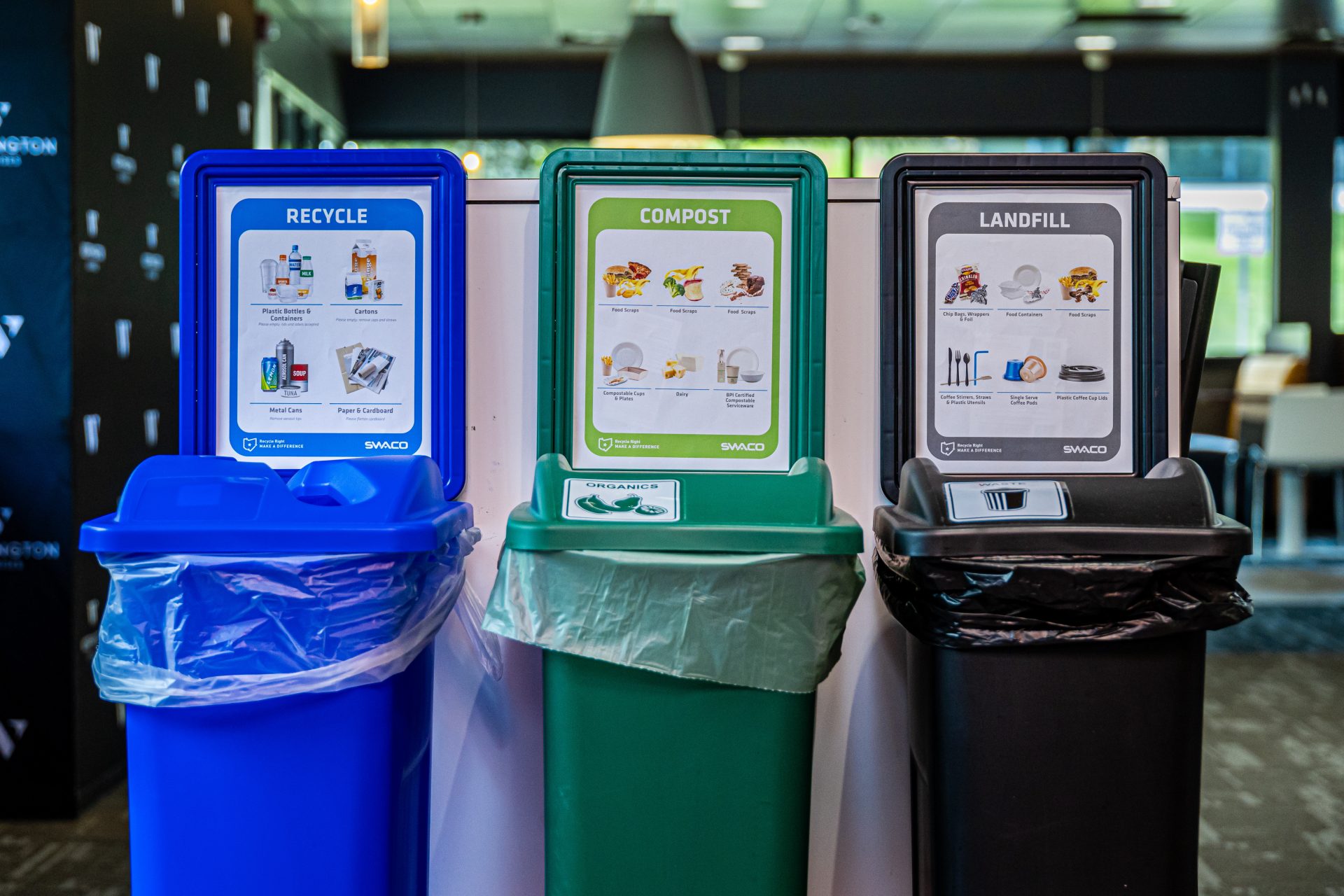 SWACO Trash Cans Landfill Compost Recycling