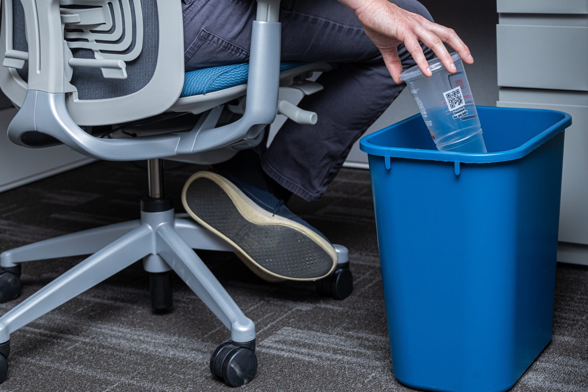 Personal Employee Recycling Bin