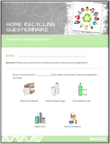 Home Recycling Questionnaire