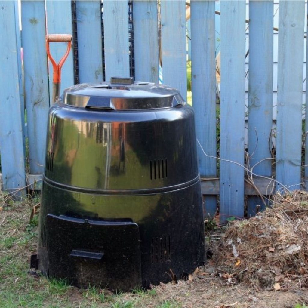 Compost bin.