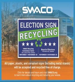 Election sign recycling
