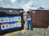 Two dumpsters.