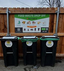 Food waste drop-off bins