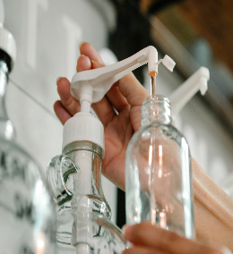 A soap refill pump