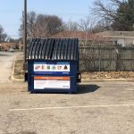 A dumpster.