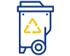 Free recycling and Compost Containers icon