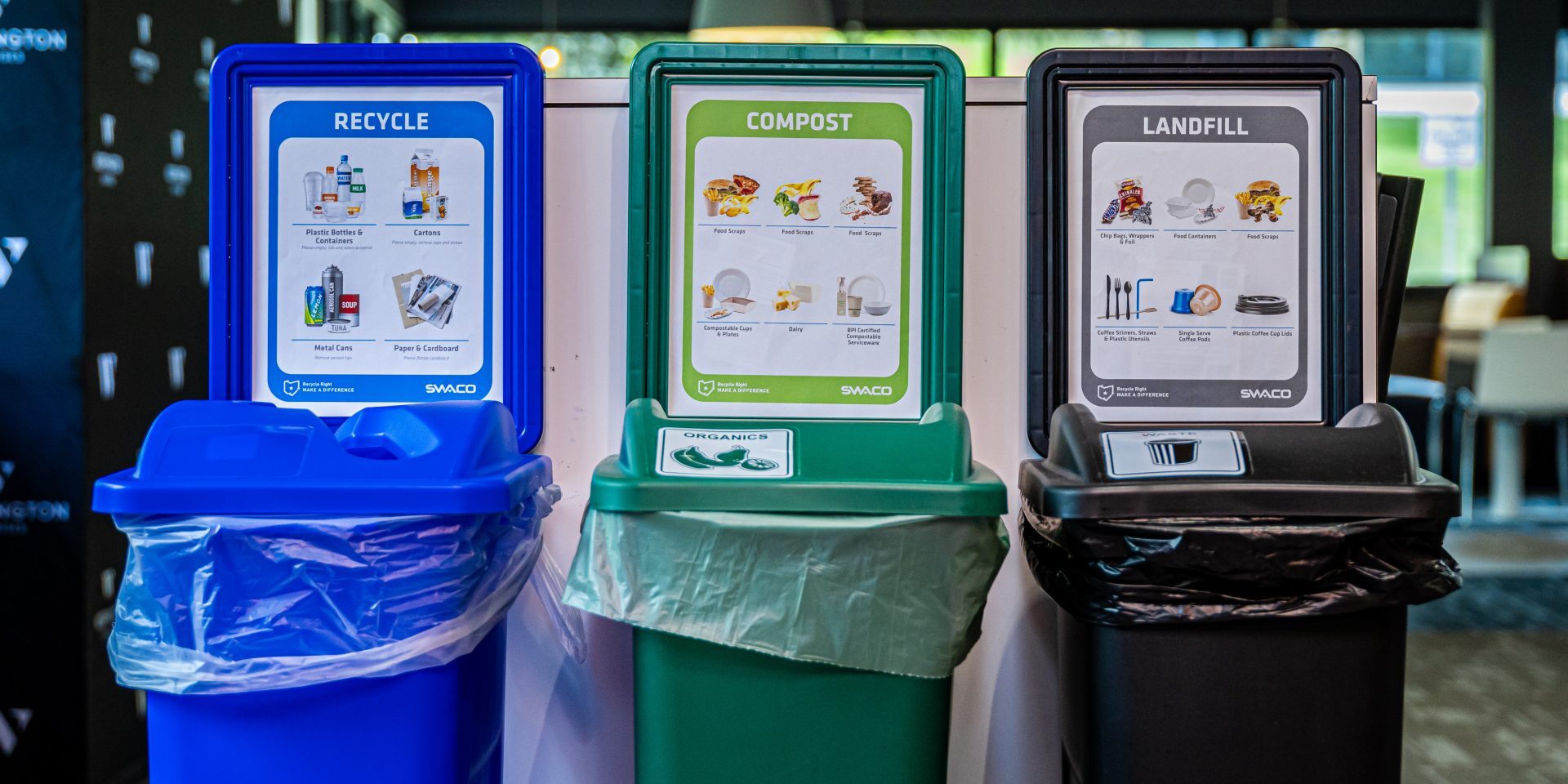 SWACO Trash Cans Landfill Compost Recycling