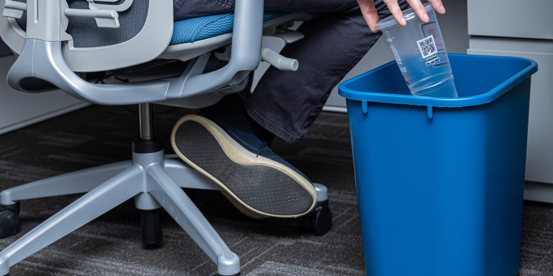 Personal Employee Recycling Bin