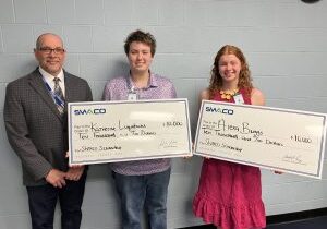 Photo of Katherine Luginbuhl, Alexa Briggs and Joe Lombardi
