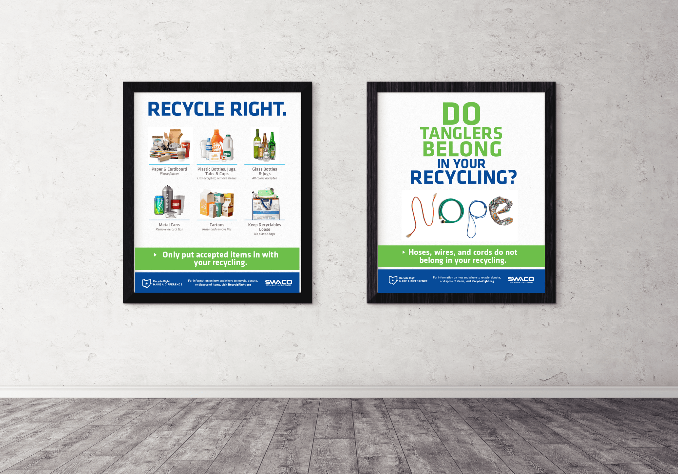 Apartment Recycling Posters