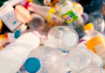 plastic bottles stock
